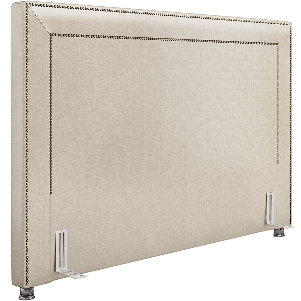 Cabeceira Cama Box Queen 160 cm P05 Berlim Facto Dunas Pérola - Lyam Decor