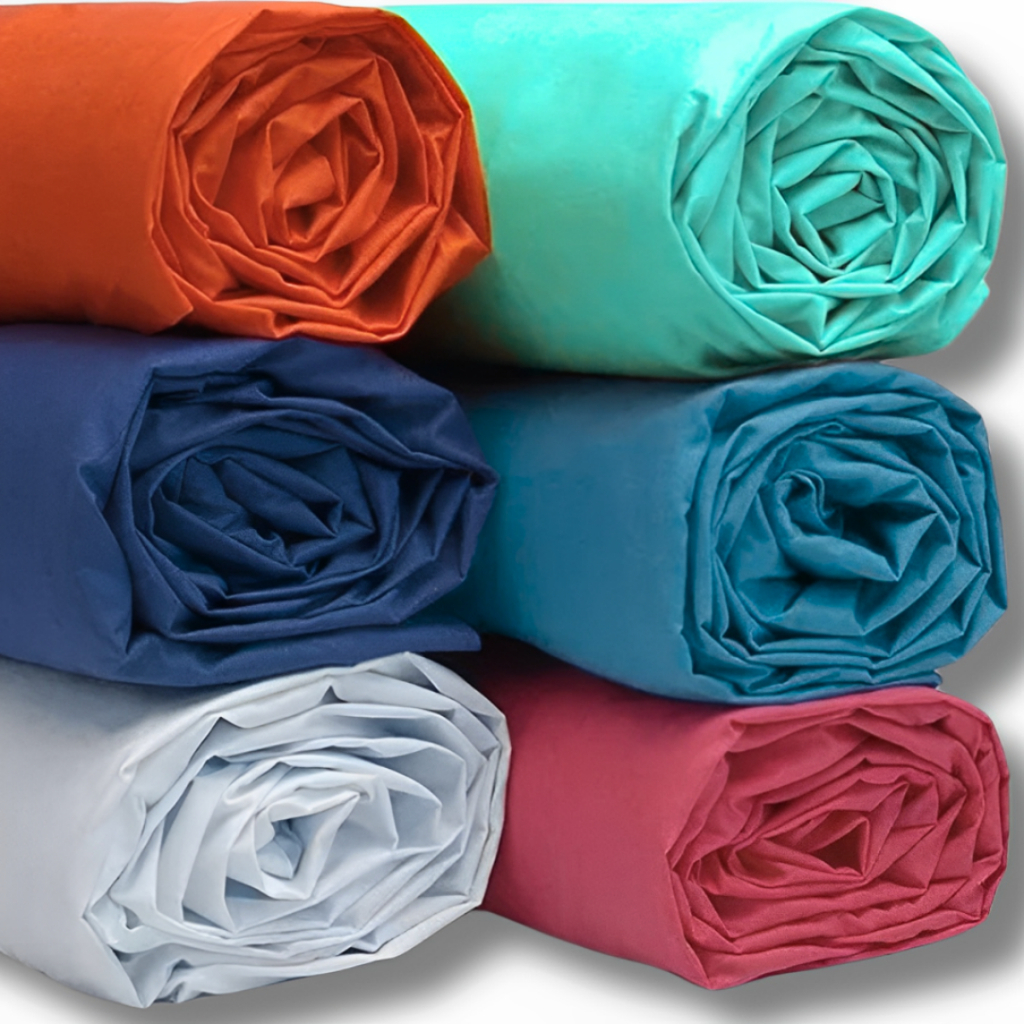 Kit 6 Lençóis de Casal Padrão Com Elástico Sortidos 170 Fios Várias Cores