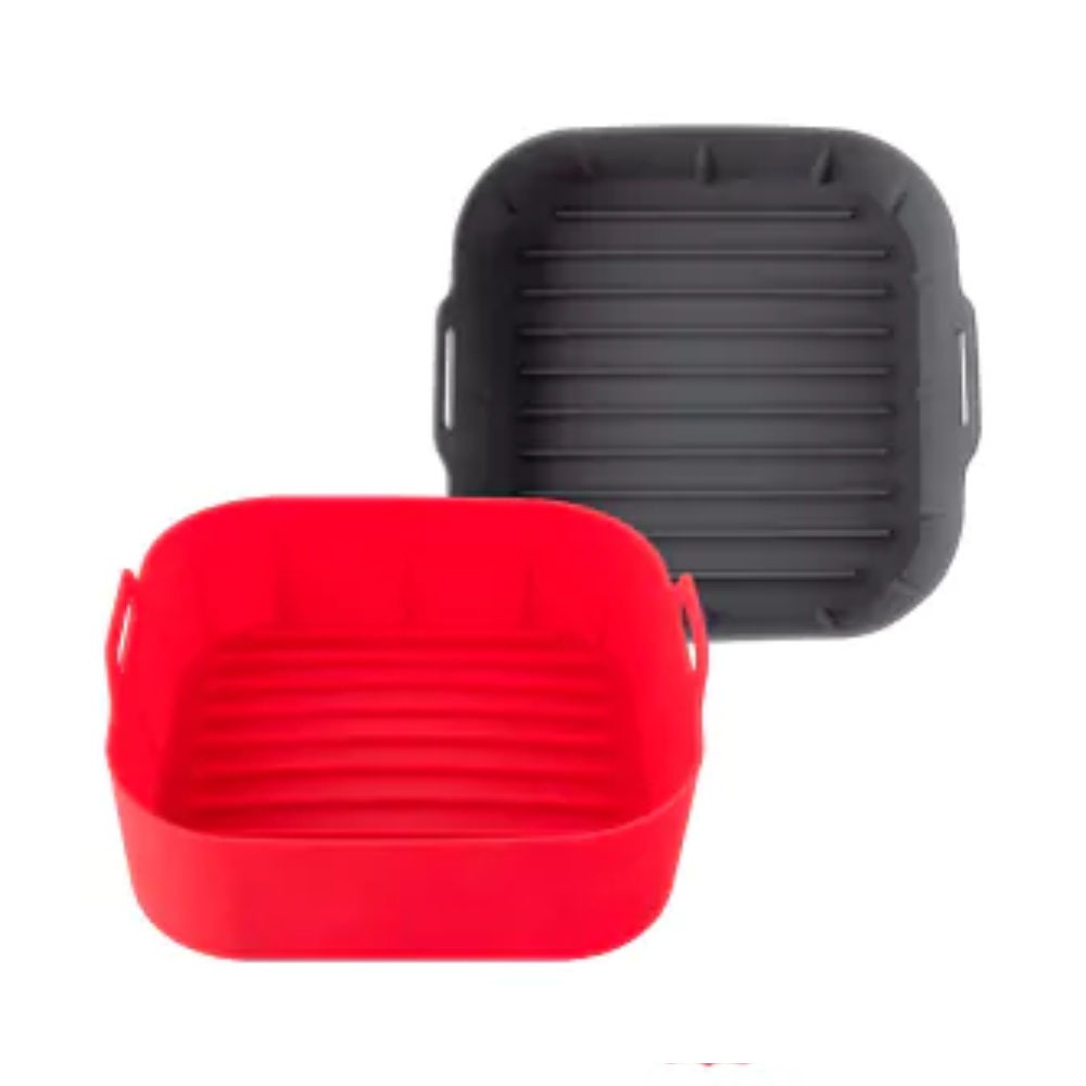 Forma Quadrada Cesto De Silicone Para Fritadeira Airfryer Elétrica *Cor Sortida*