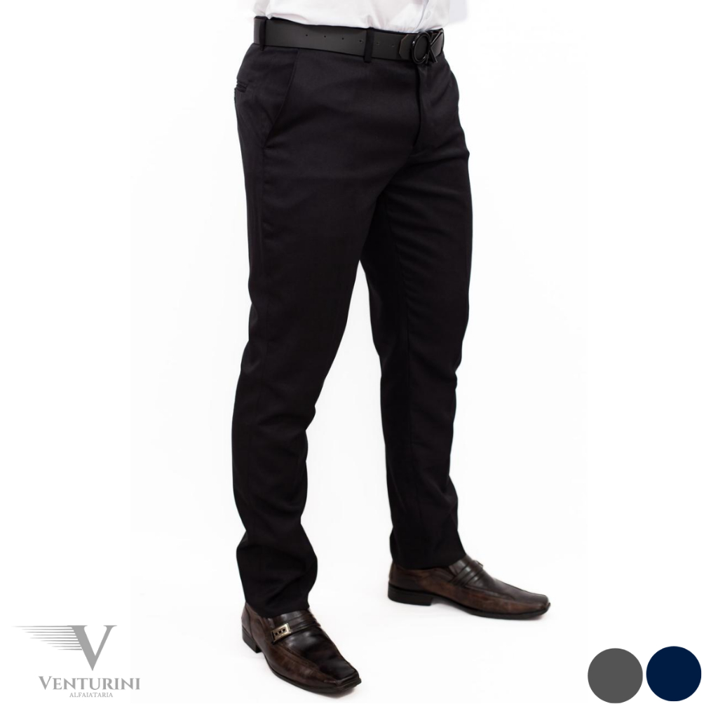 Calça Social Oxford Masculina Alfaiataria Slim, Hotelaria, Garçom, Segurança, Porteiro, Motorista em Oferta na Shopee