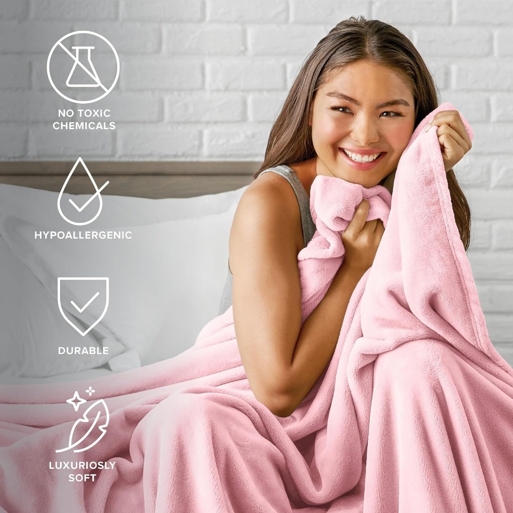 Manta Cobertor Casal Antialérgica 2,00x1,80Mt Lisa Várias Cores