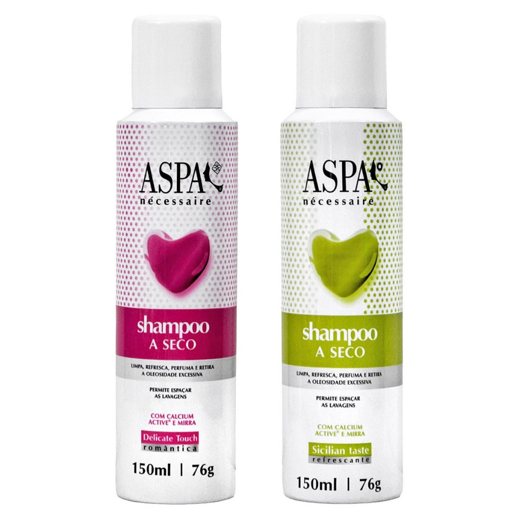 Kit 2 Shampoo A Seco Aspa Delicate Touch Sicilian Taste 150ml