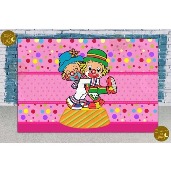 Painel de Festa em Lona 2x2m Personalizado em Lona Fosca - Tema Patati e Patata em Oferta na Shopee