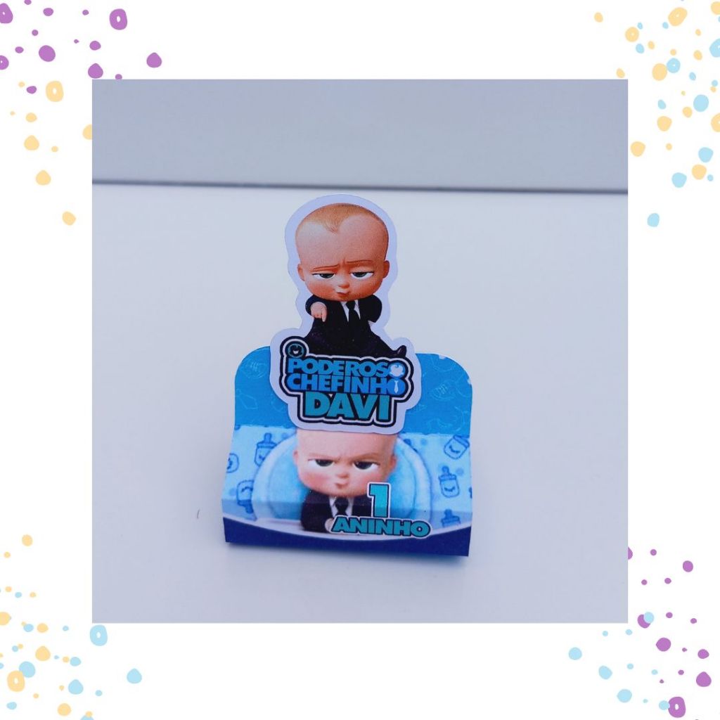Porta Bis Duplo Personalizados O Poderoso Chefinho Pegue Monte Lembrancinha Aniversário