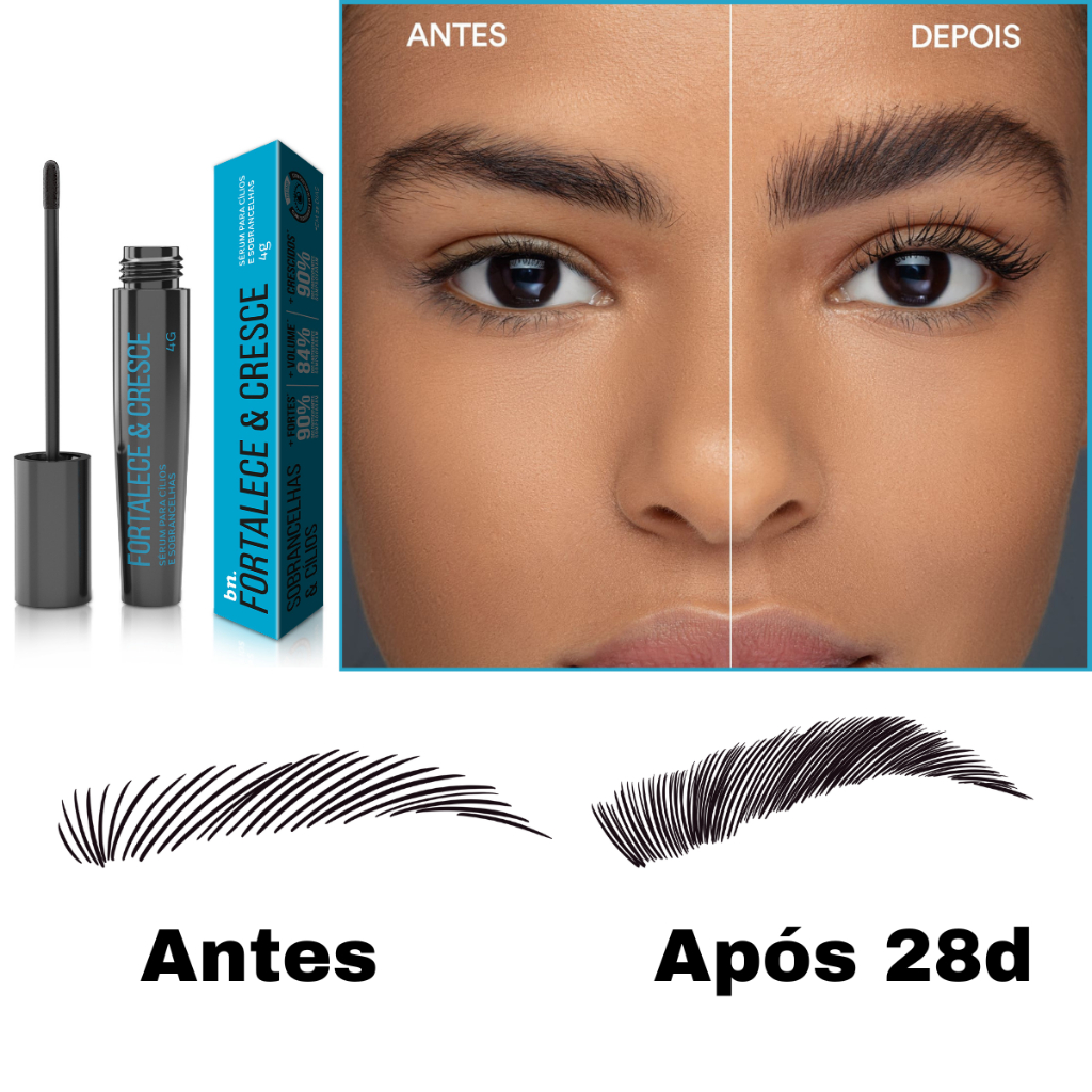 Sérum Fortalecedor de Cílios e Sobrancelhas 4ml bn.Cachos