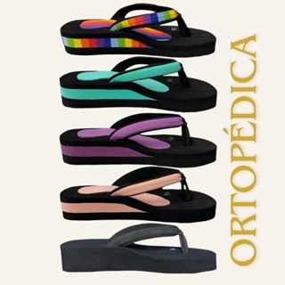 chinela ortopédica feminina confortável para fascite e esporão em Oferta na Shopee