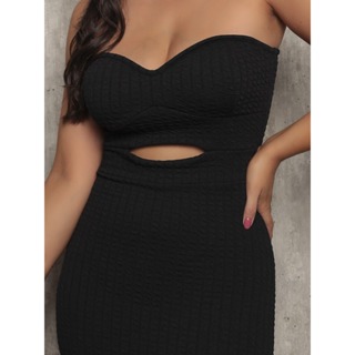 Vestido curto Tubinho Tomara que Caia colado Recorte Com Bojo Balada bubble Verão paty  Gringa Promoção em Oferta na Shopee