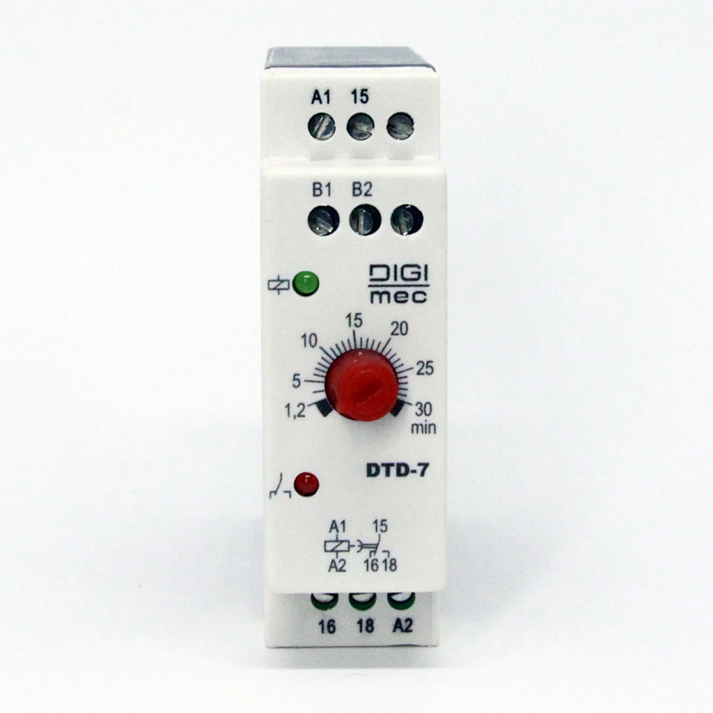 Temporizador Retardo na Desenergização DTD-7 Digimec - 30 minutos