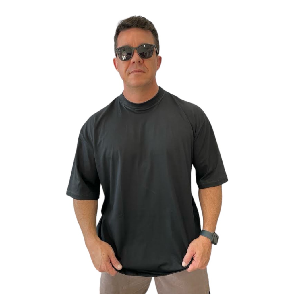 CAMISETA OVERSIZED SEM MARCA SEM ETIQUETA ALGODÃO PENTEADO VÁRIAS CORES