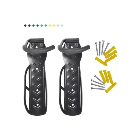 2 Unidades Suporte De Parede Bike Bicicleta Gancho Vertical P/ Pendurar C/ Apoio Bicicletário