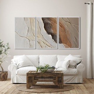 QUADRO DECORATIVO ABSTRATO GEOMÉTRICO FORMAS PARA SALA, QUARTO, ESCRITÓRIO 50x75 em Oferta na Shopee