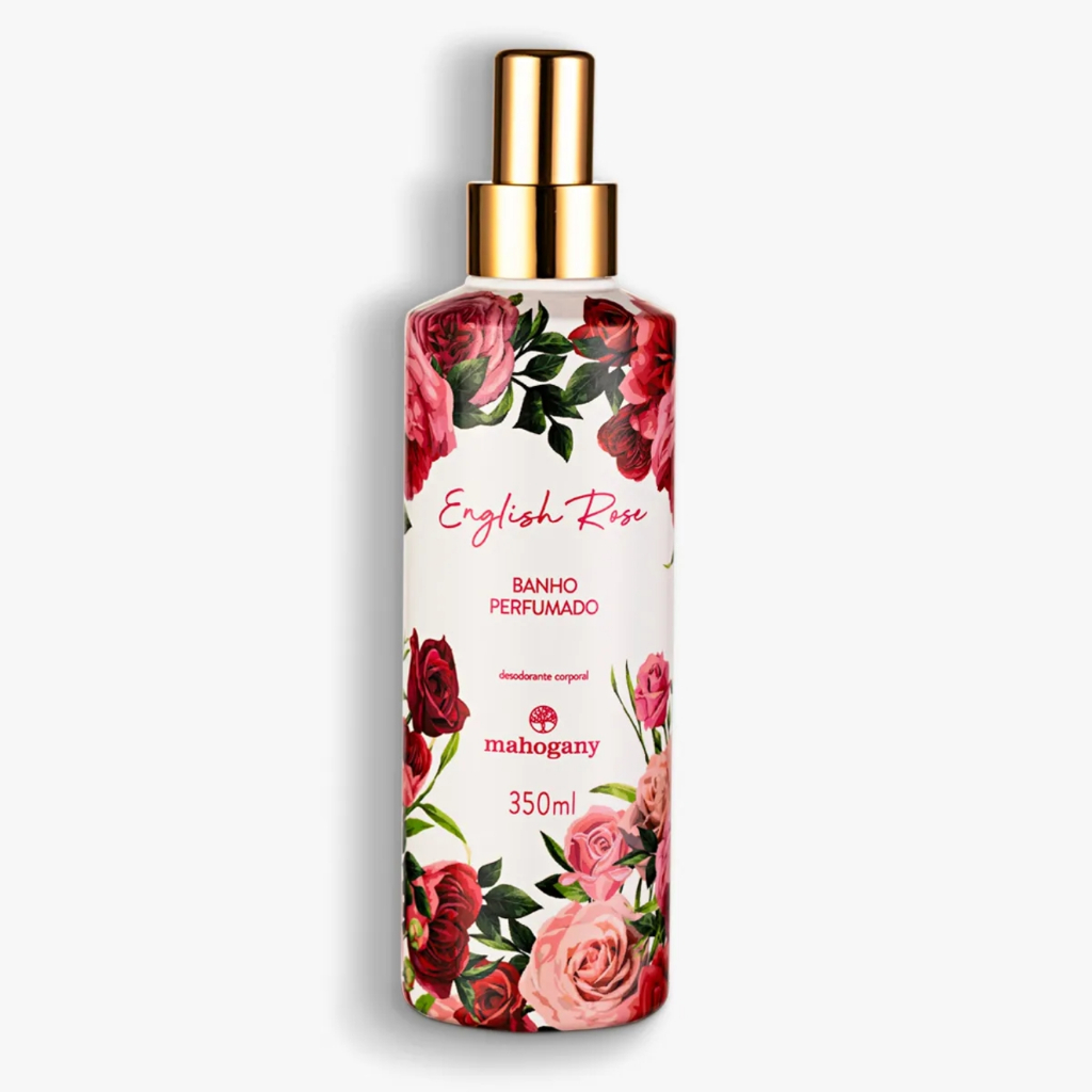 Banho Perfumado English Rose 350ml Mahogany em Oferta na Shopee