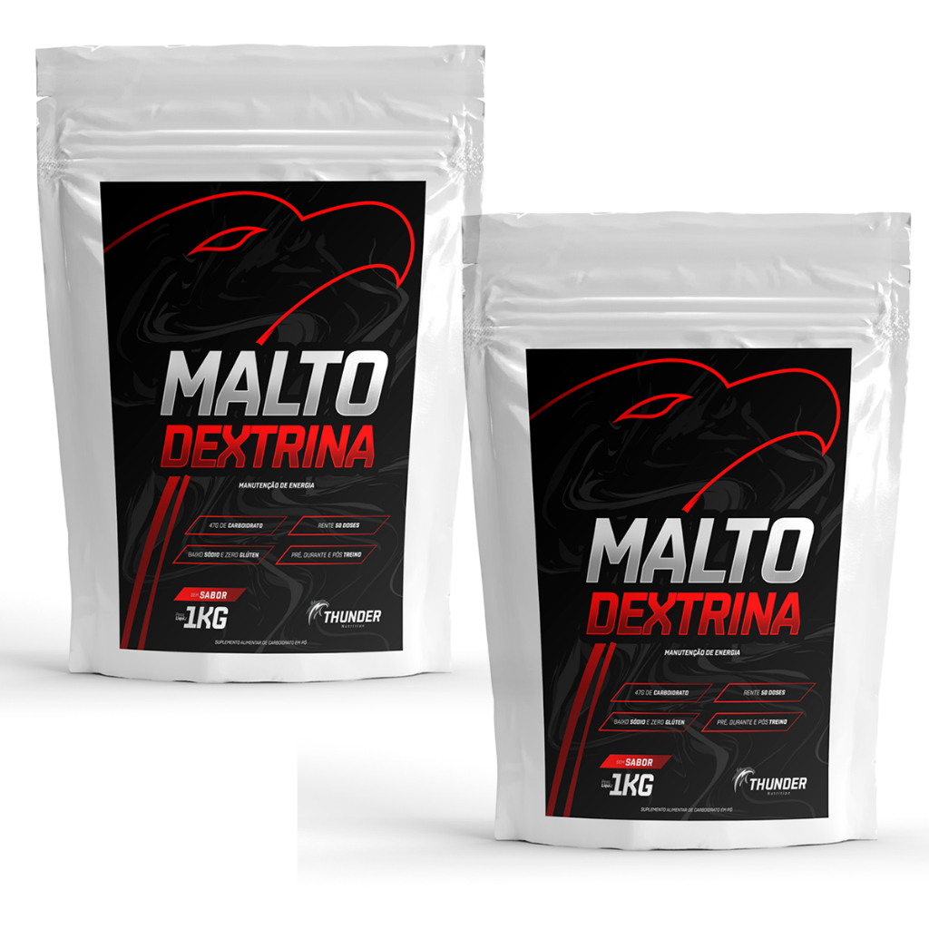 2x Maltodextrina 100% Pura 1kg Thunder Nutrition - Malto Dextrin