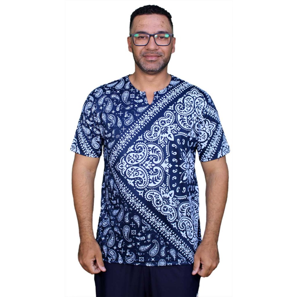 Batas Indianas Masculinas Azul: Onde Comprar | BuscaProdutos