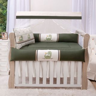 Beatriz Baby Enxoval Para Berço Americano Dino Lançamento 9 Peças em Oferta na Shopee