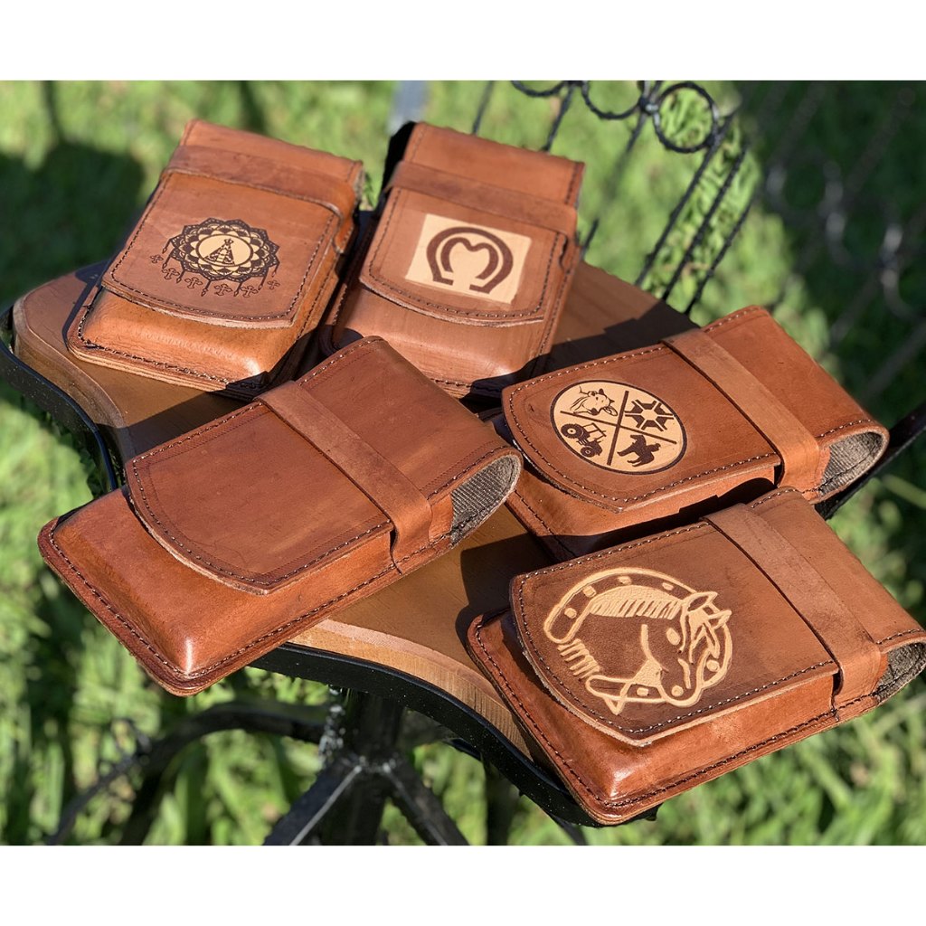 Bainha de Celular de Couro Legítimo Country Para Smartphone Vários Tamanhos Capa