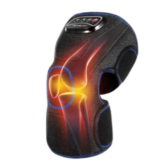 Massageador elétrico de joelho vibração forte aquecimento compressão de ar envio rápido