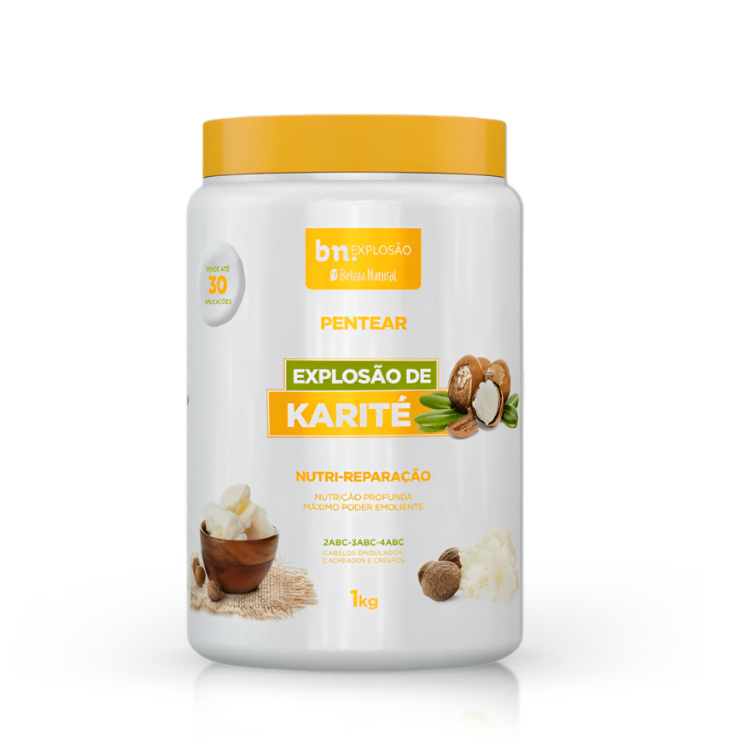 Creme de Pentear para Cachos Explosão de Karité 1Kg – Beleza Natural em Oferta na Shopee