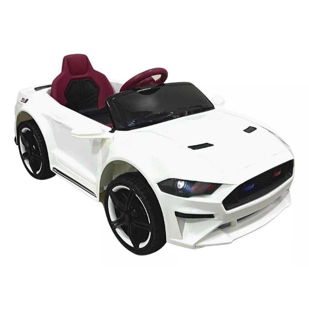Carro Elétrico Mustang Mini Carrinho Elétrico com Som Luz Controle Remoto