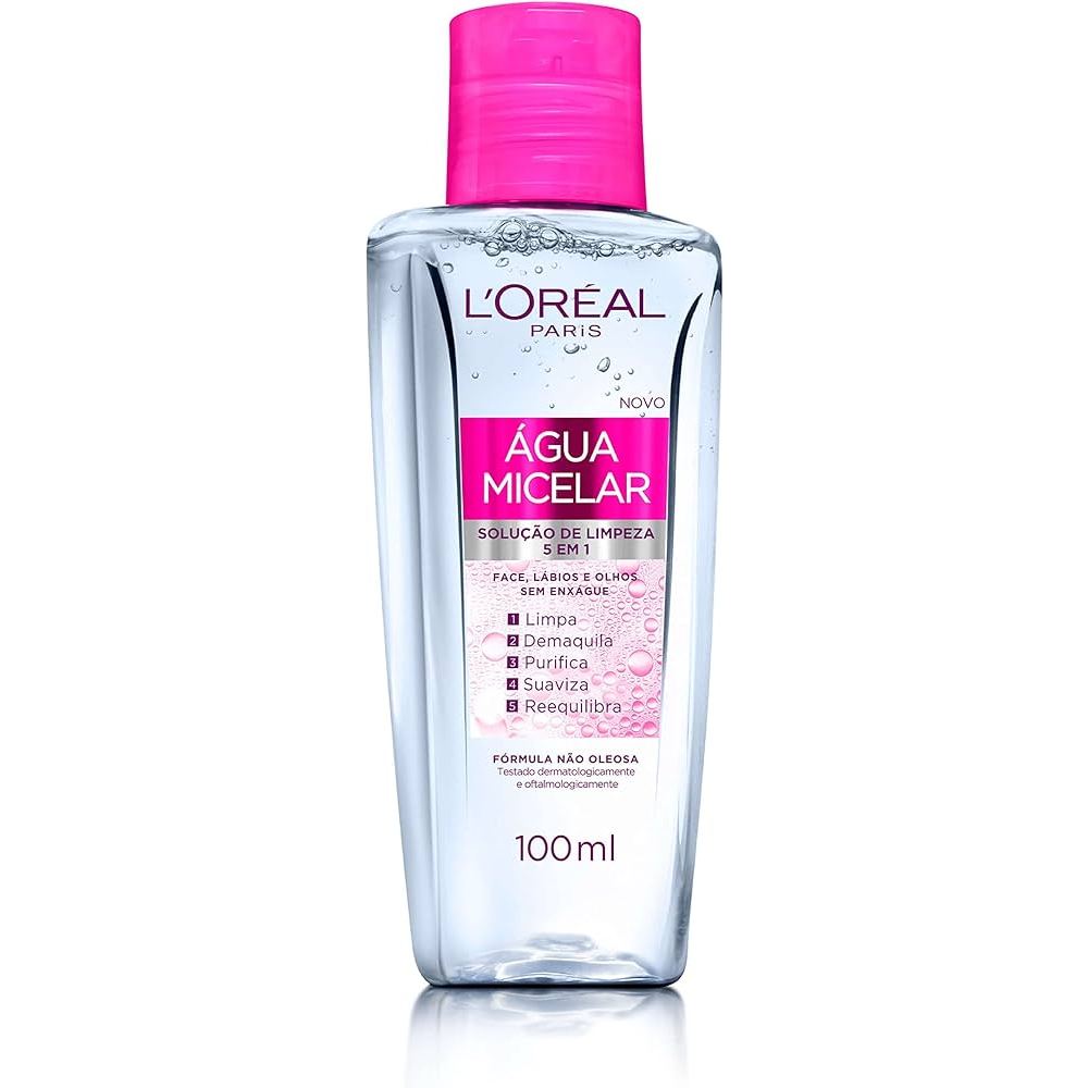 Água Micelar Loreal Paris Solução de Limpeza 5 em 1 - 100ml