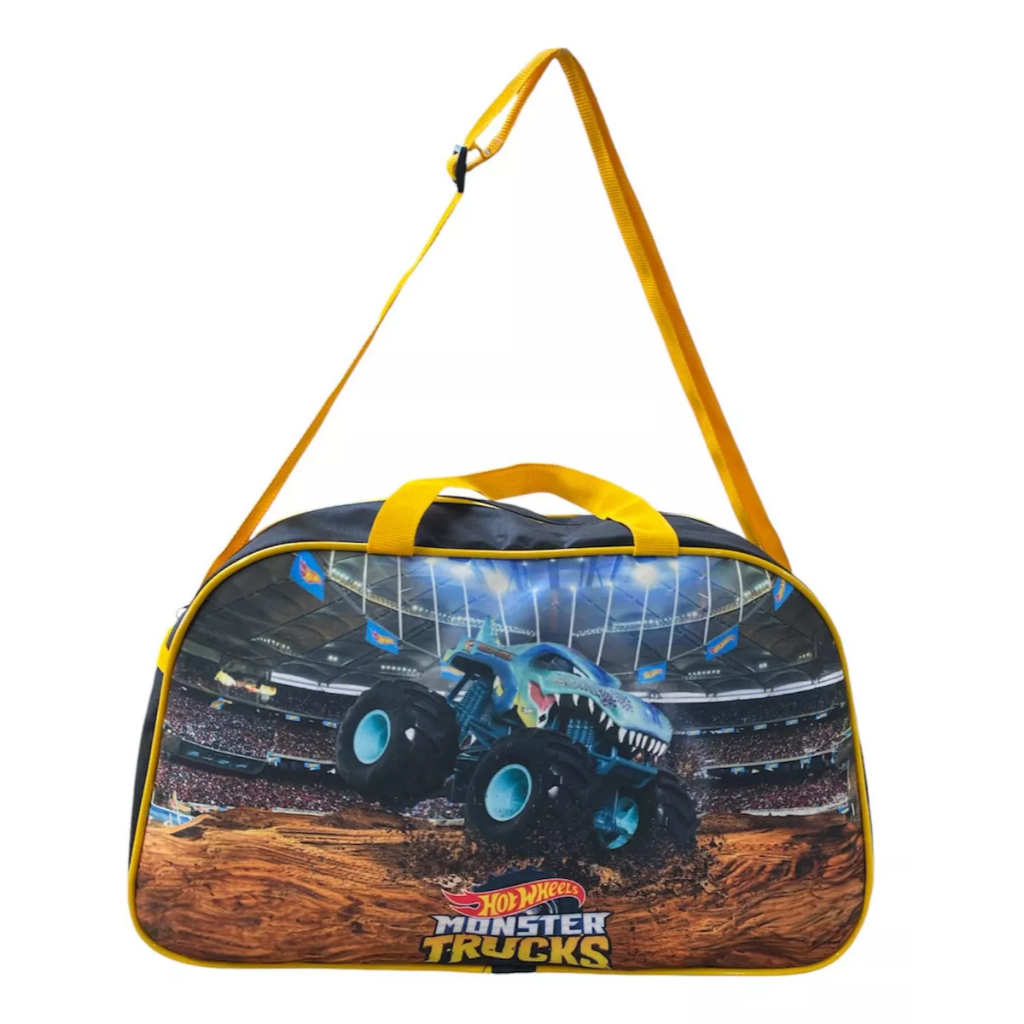 Bolsa Infantil Ou Sacola Viagem Criança Hot Wheels Grande