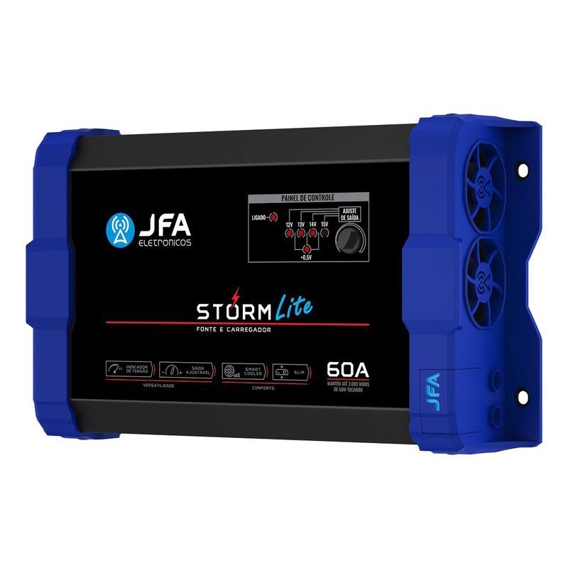 FONTE CARREGADOR DE BATERIA 60A LITE STORM PLUS - JFA