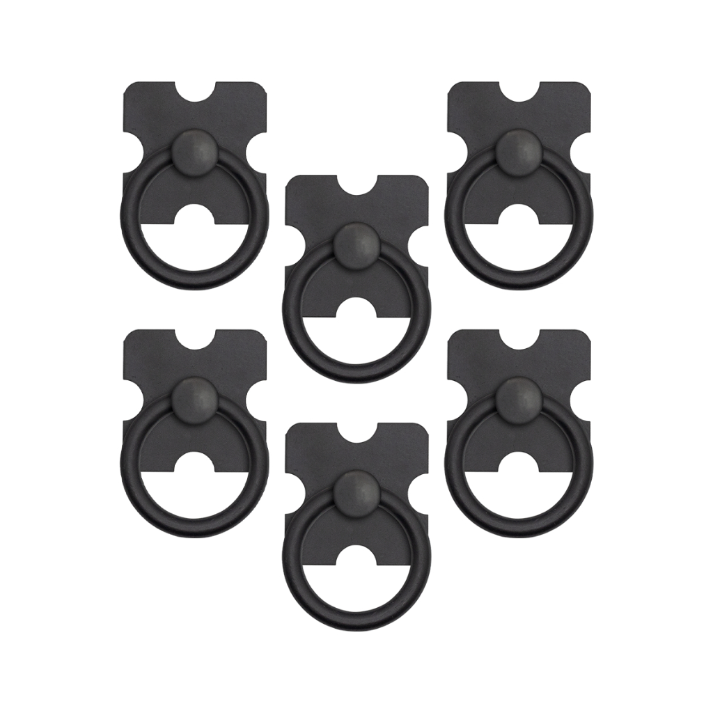 6 Puxadores Modelo Santa Fé Argola Colonial Para Gaveteiro Cômoda 35mm