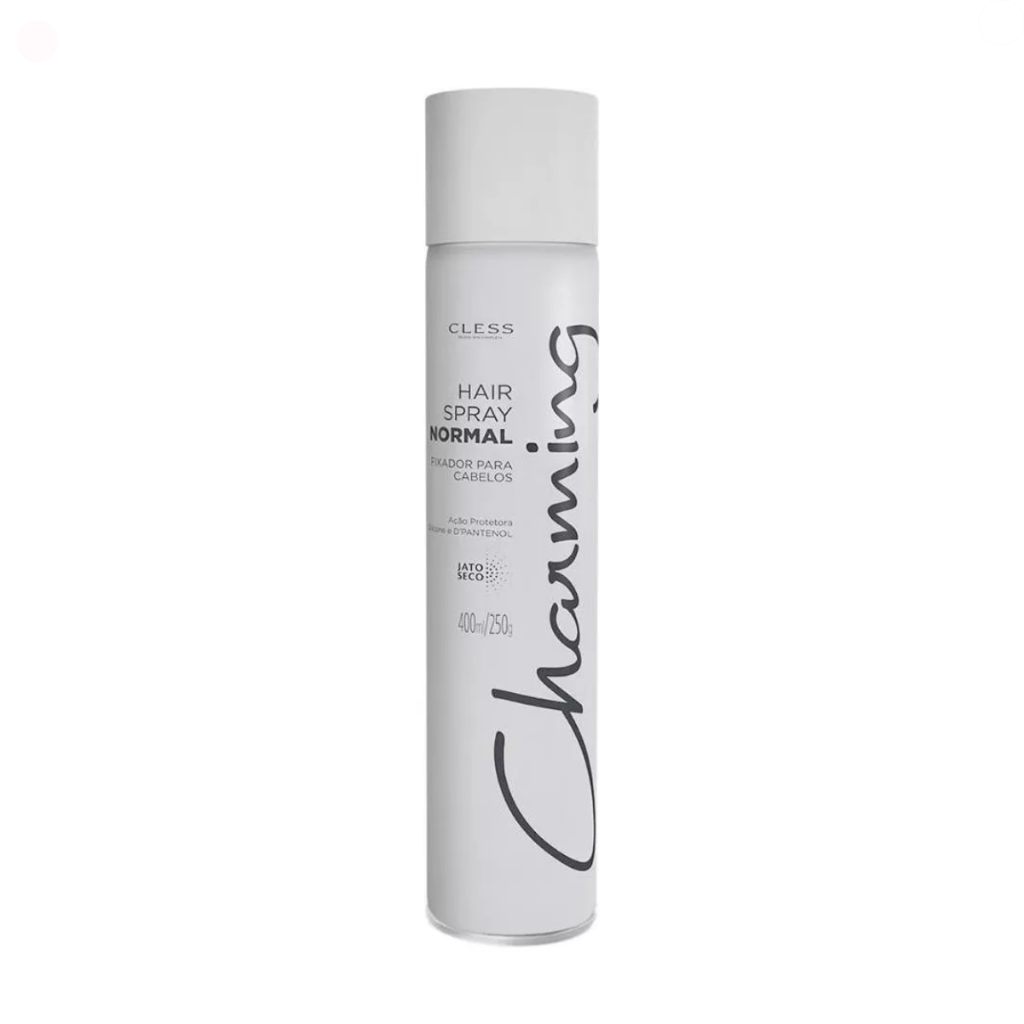 Spray Fixador Cabelo Charming Cless Normal 400ml Jato Seco