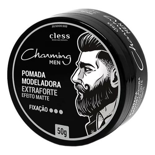 Pomada Modeladora Cless Charming Men 50g Extra Forte Matte