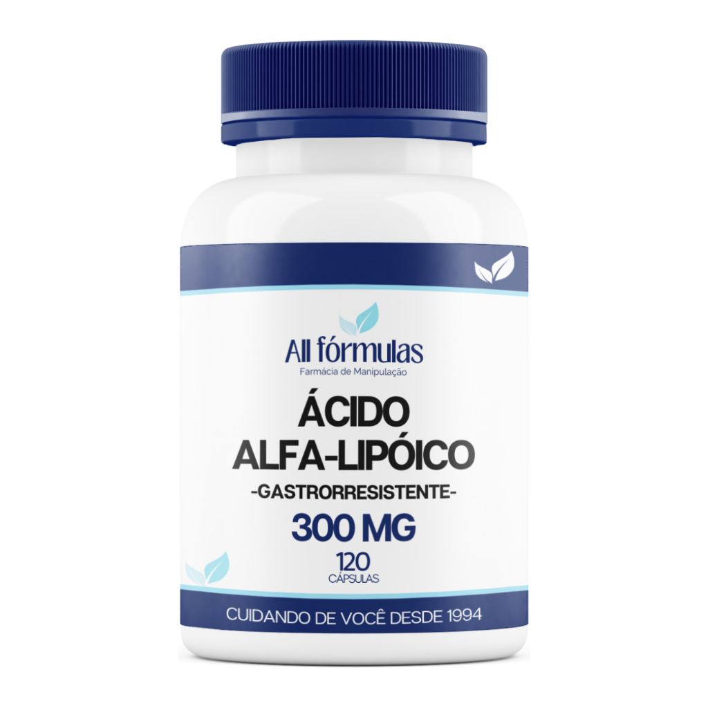 Ácido Alfa Lipóico 300mg - 120 Cápsulas GASTRORRESISTENTE