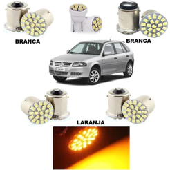 Kit Lampadas Leds Gol G2 G3 G4 Seta.Placa.Re