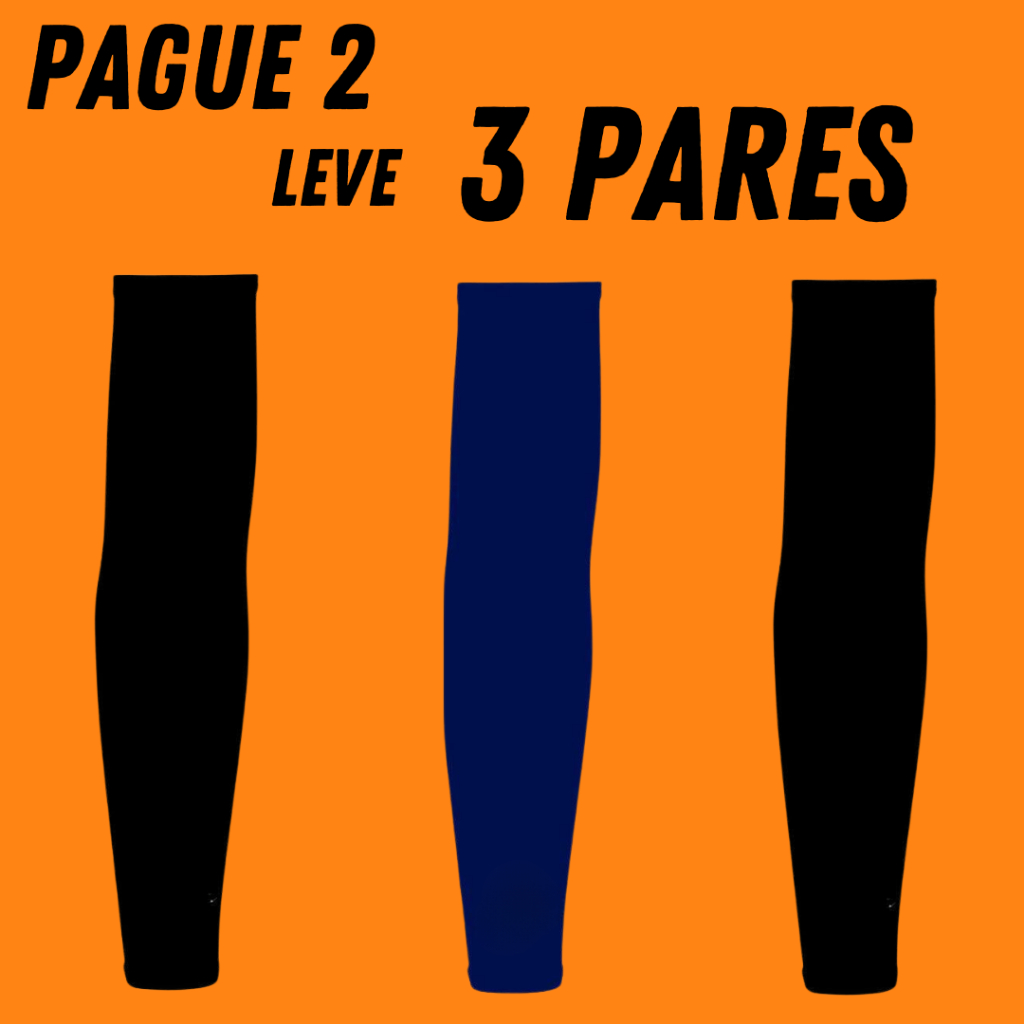 kit 3 pares de manguito proteção solar UV em Oferta na Shopee