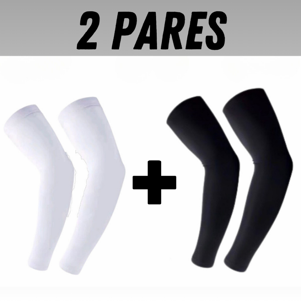 2 Manguitos Esportivo Proteção Solar Uv50+ Unissex volei basquete futebol uber/ envio imediato em Oferta na Shopee