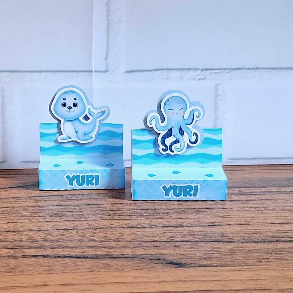 Porta Bis/  Personalizado / FUNDO DO MAR / Lembrancinhas / Mimos / Personalizados para Festas / Bis / Decoração / Azul