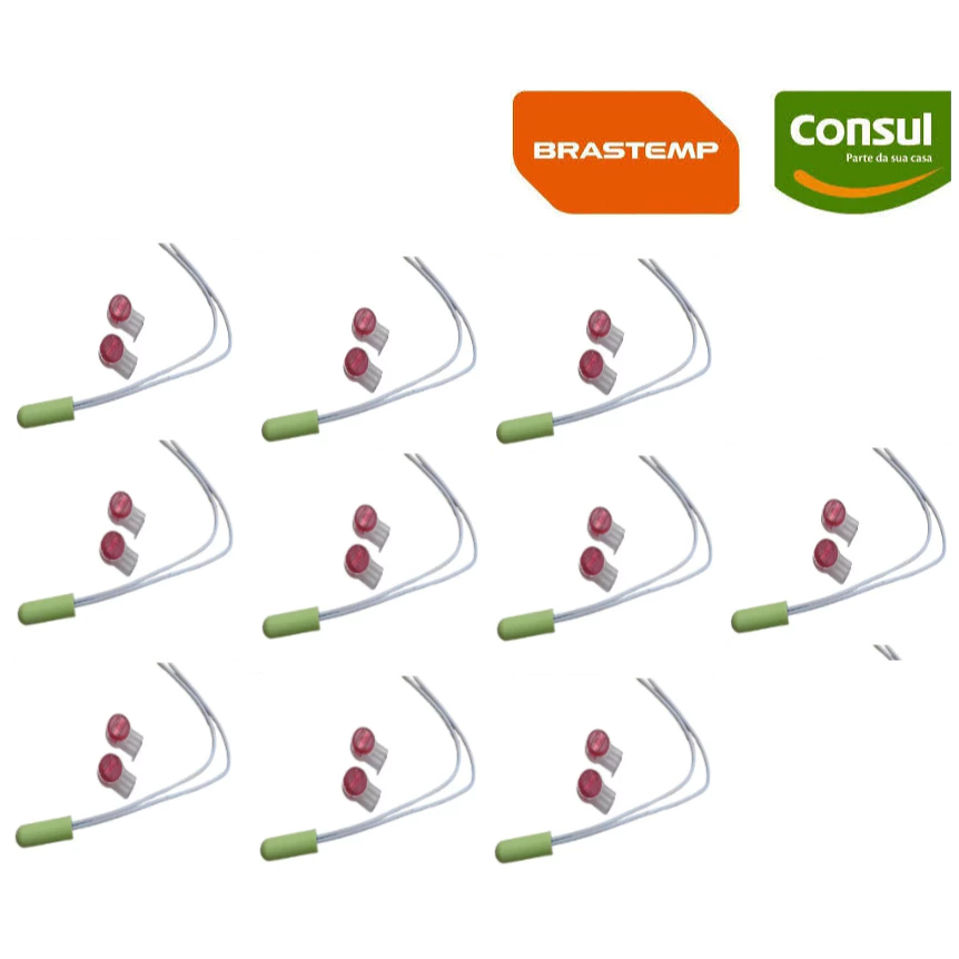 KIT 10 SENSORES 2,7K BRASTEMP CONSUL W10531315