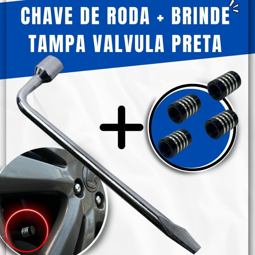 Chave De Roda 17mm Espatula Modelo GM Celta Corsa Kadett Monza Prisma + Brind&