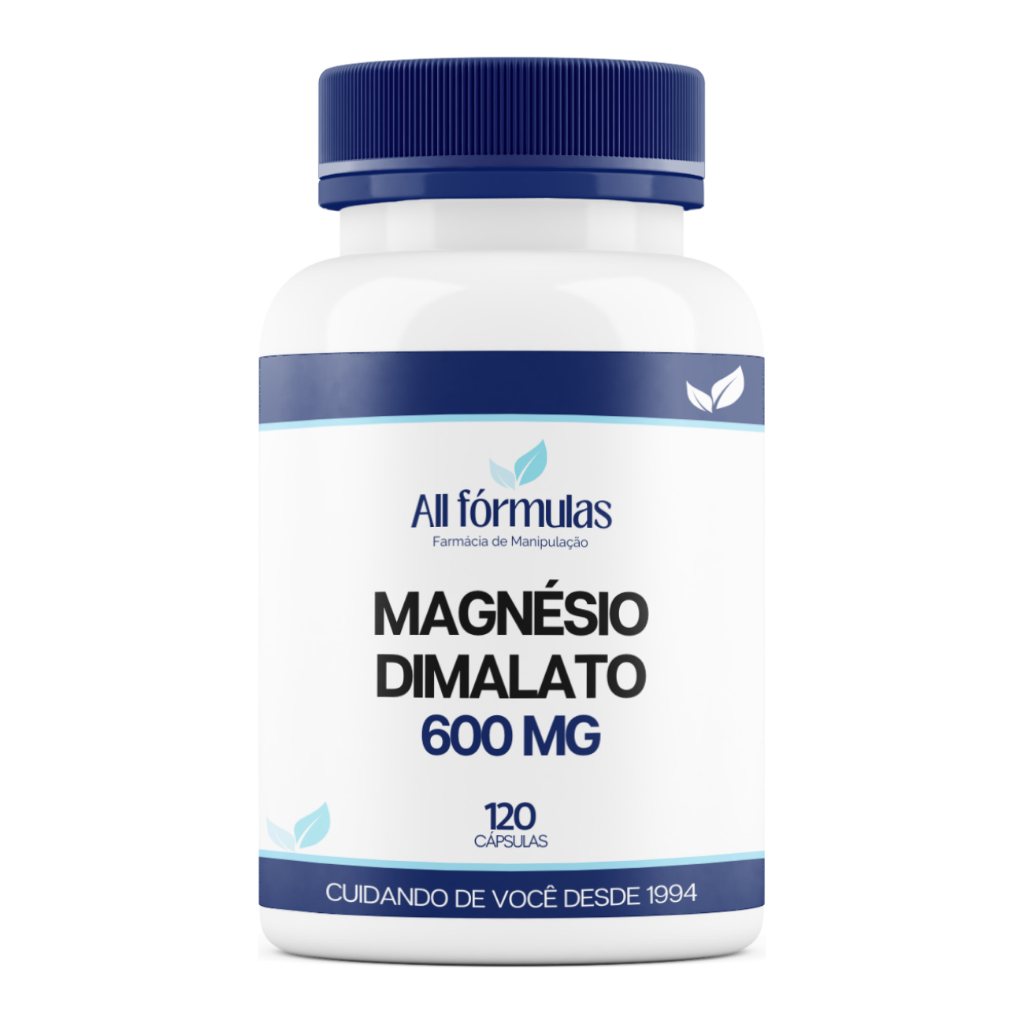 Magnésio Dimalato 600mg - 120 Cápsulas
