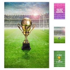 Painel Retangular Futebol Decoração Lateral Vertical Sublimado Tecido 1,50x2,20m