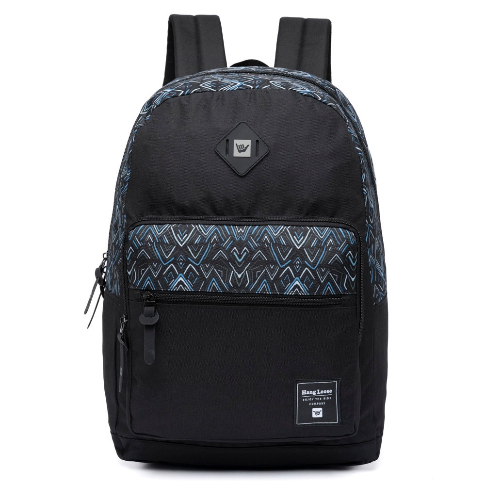 Mochila Espaçosa Bolsa Hang Loose Casual Faculdade Escolar em Oferta na Shopee