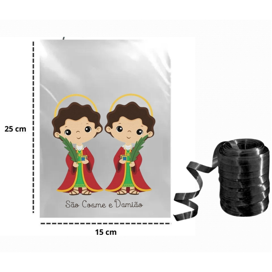 Kit Festivo São Cosme e Damião - Saco Super com Fitilho