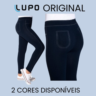 Legging Infantil Menina Meia Calça Jeans Fio 150 Tecido Grosso Lupo