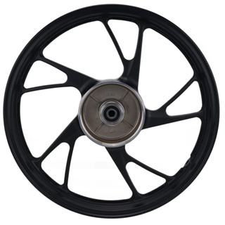 Roda Traseira Pé de Galinha Honda Titan 150 Fan 160 Start 160 Preto Aro 18 Liga Leve Fabreck em Oferta na Shopee