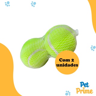Brinquedo para Cachorro Bola de Tênis Savana Pet 2 unidades em Oferta na Shopee
