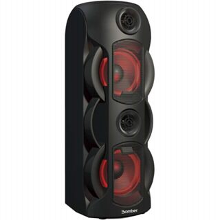 Alto-falante Bomber Party 800 portátil c/ bluetooth Preto em Oferta na Shopee