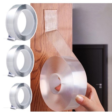 KIT 12PCS Fita Dupla Face 3M Extra Forte Transparente NanoGel Silicone Adesiva Cola na Parede Móvel Porta
