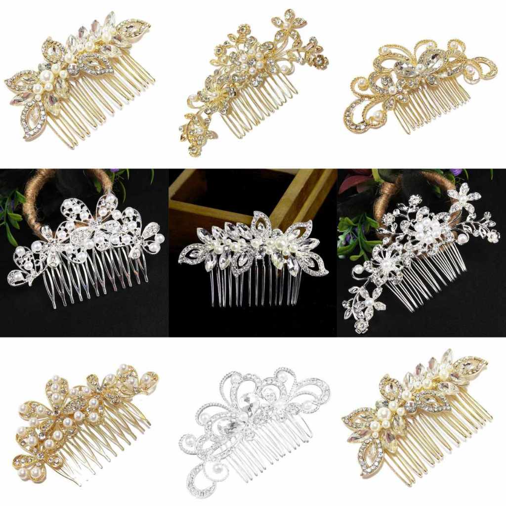 Arranjo Penteado Noiva Madrinha Pente Strass Banhado