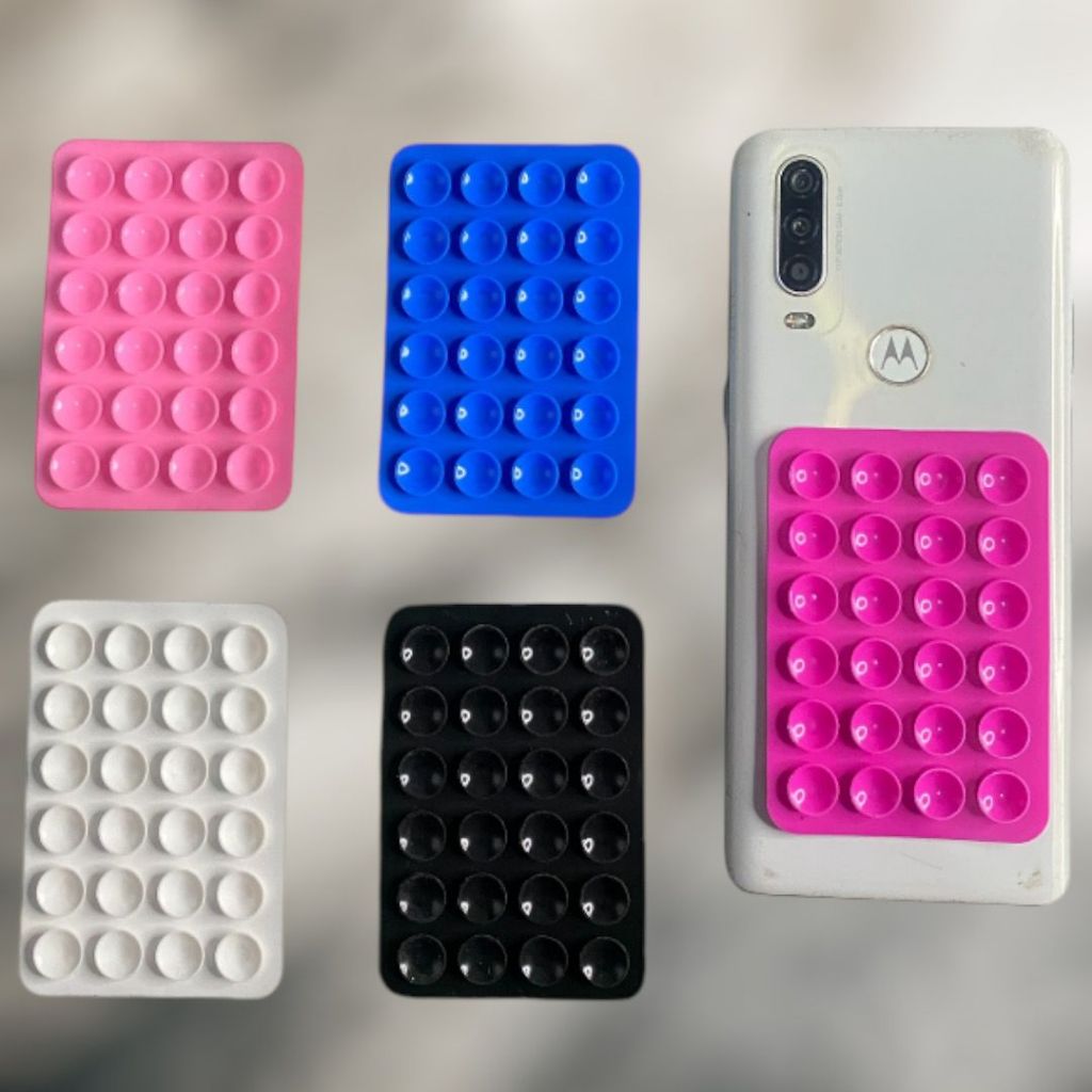 Suporte Capinha Celular Ventosa Silicone Adesivo Espelhos Varias Cores em Oferta na Shopee