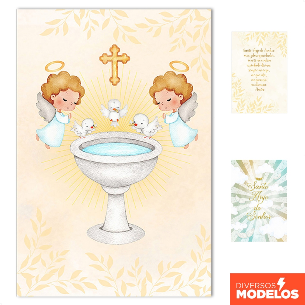 Painel de Festa Decoração Batizado Retangular Lateral Sublimado Em Tecido 1,50x2,20m em Oferta na Shopee