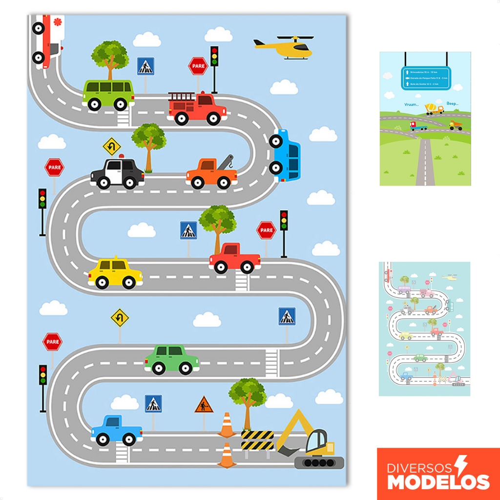 Painel Retangular Festa Carrinhos Lateral Sublimado Decoração Em Tecido 1,50x2,20m em Oferta na Shopee