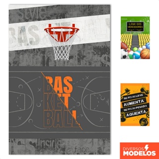 Painel Retangular Decoração Esportes Vertical Sublimado Tecido 1,50x2,20 em Oferta na Shopee